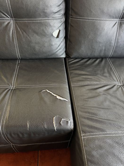 Sofá com chaise long