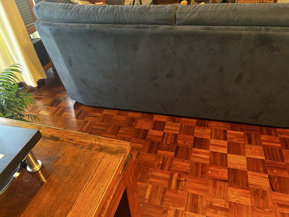 Sofa 3 lugares Divani Divani azul