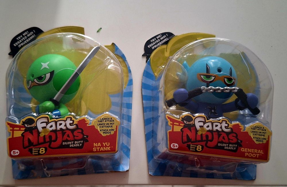 Zabawki Fart Ninjas pierdzące figurki