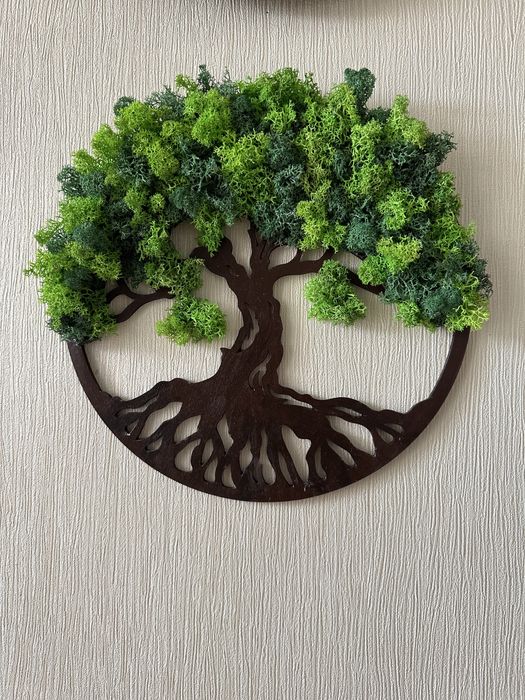 Дерево життя з норвезьким стабілізованим мохом. Вічний декор