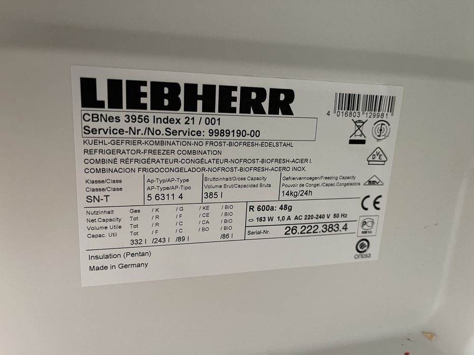 Холодильник liebherr