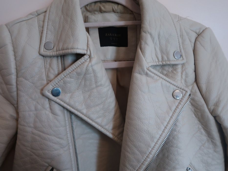 Casaco de Napa Branco Sujo