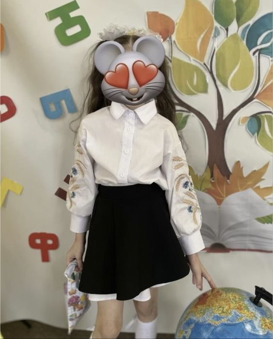 Рубашка вишиванка на дівчинку зріст 116 см