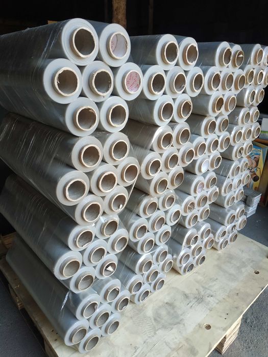 стрейч плівка втор. 500мм/20мк/300м (2,7кг),скотч,ППБ,фольга,пергамент