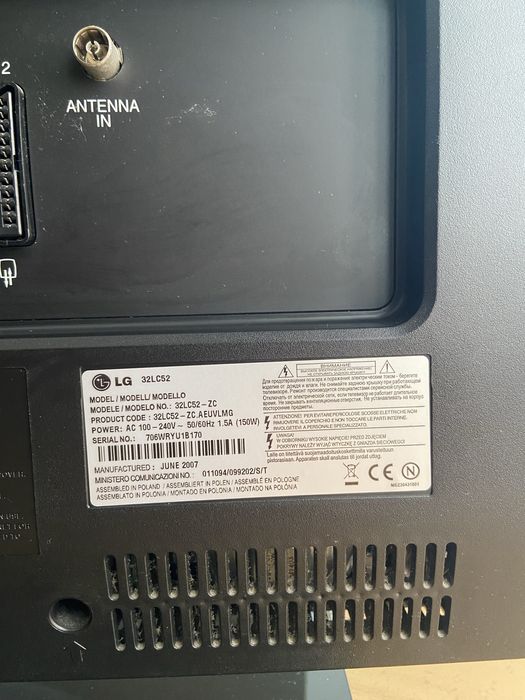 Televisao LG a funcionar