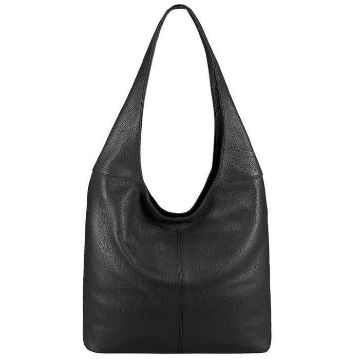 Сумка-хобо из натуральной кожи real leather