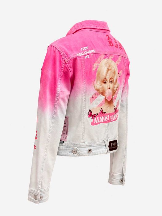 Casaco Exclusivo Upcycled – Peça Única (1 of 1) – Casaco Personalizado FKU “Marilyn Monroe - Almost Famous”