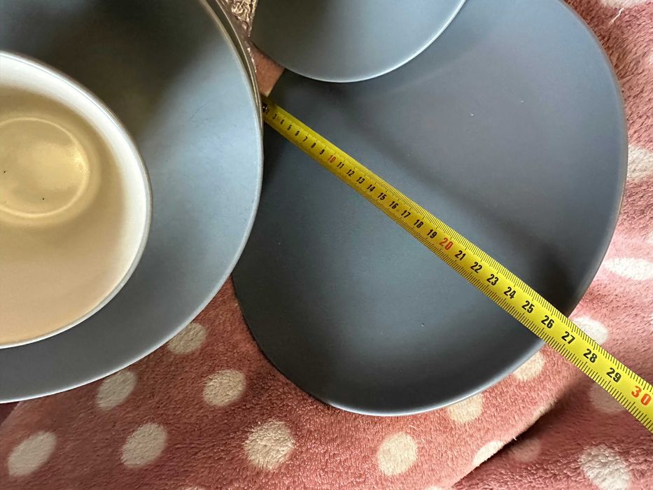 Тарелки ikea (farglar) 26 см светло серые 4 шт