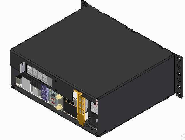 Obudowa RACK do szafy 10 cali R-CASE 7 ITX , Serwer, FLEX / RAW