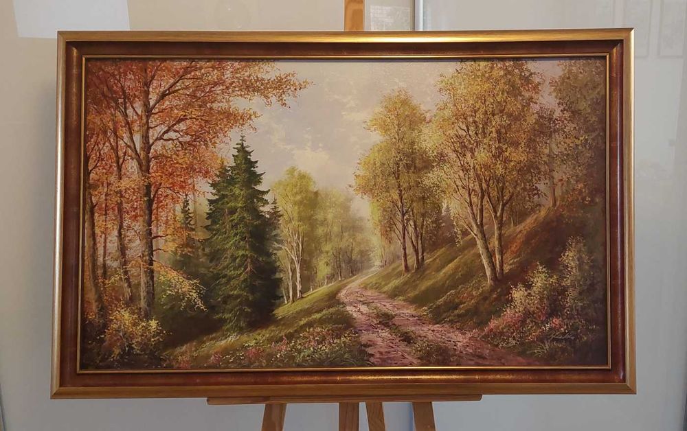 Obraz "Droga przez las" - reprodukcja