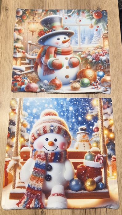 Komplet Poszewek Świątecznych 2 sztuki