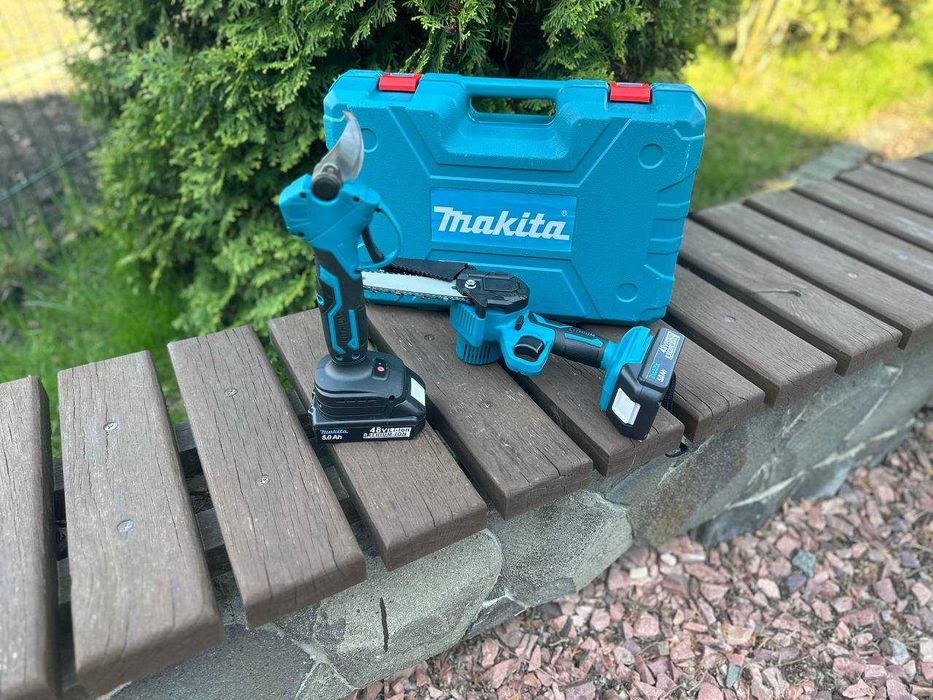 ‼️ Акумуляторна пила 15см + секатор. Набір інструментів для саду