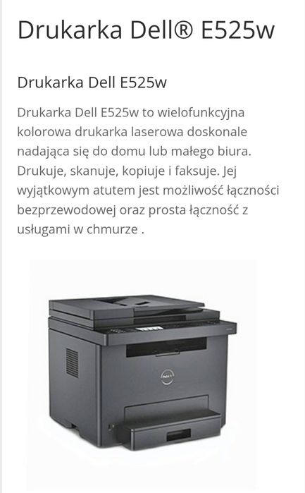 Drukarka Dell E525w Color Multifunction Printer