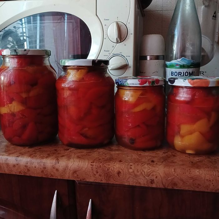 Перец болгарский в медовом соусе