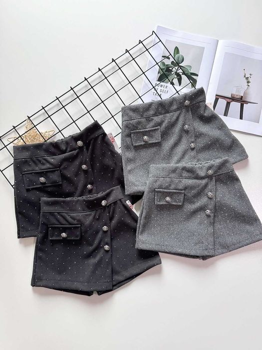 Тепла спідниця -шорти з камінчиками на 4, 10, та 12 років