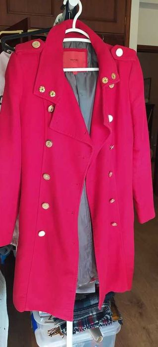 Sobretudo Vermelho da Mango- Oferta do Envio