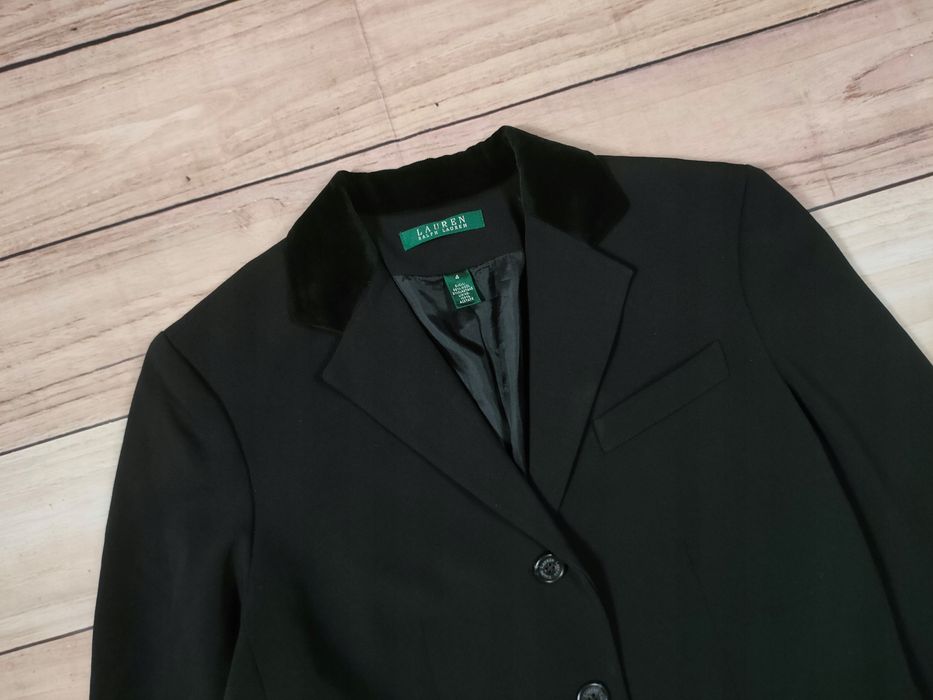 LAUREN Ralph Lauren Żakiet Damski Wełniany Czarny r. 4