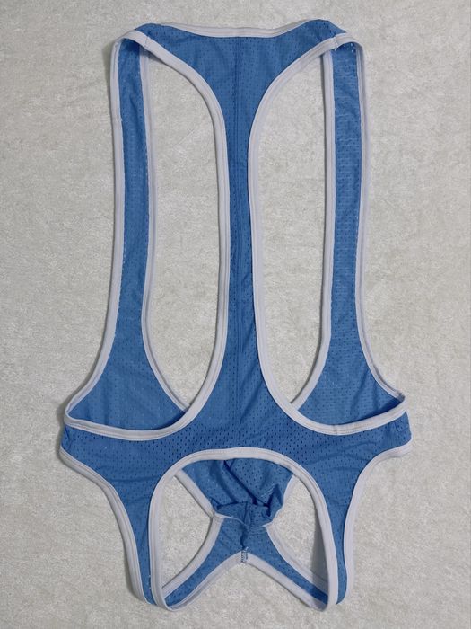 Чоловічий спортивно-еротичний боді-джок з відкритою спиною EUR L / XL