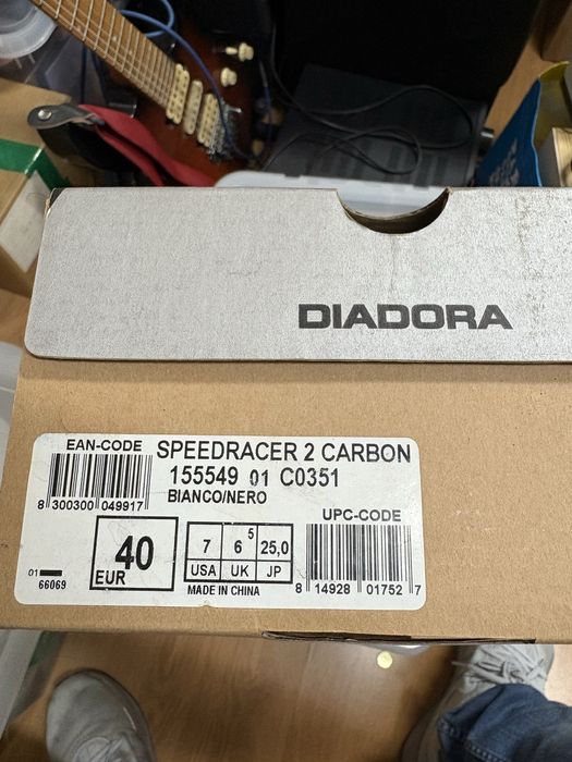 Sapatos Ciclismo Diadora SpeedRacer2 Carbon T40