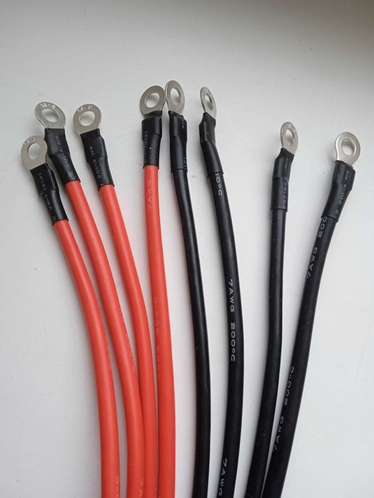 кабель 7AWG с клемами М8