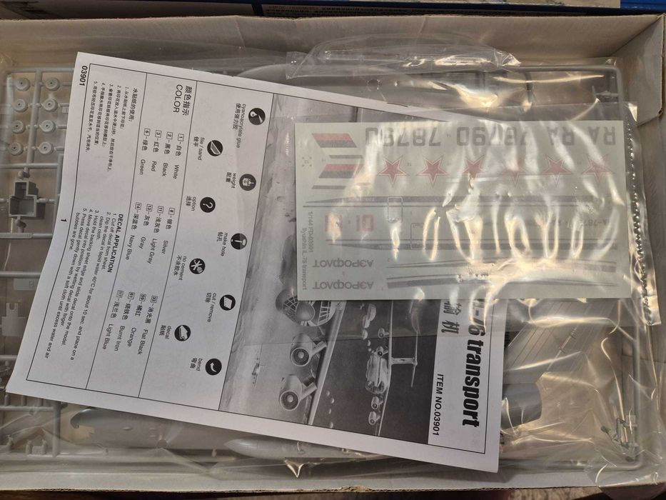 Kits Modelismo Trumpeter 1/144 Ilyushin IL-76 Transport e Ilyushin A-50 Mainstay  Novos