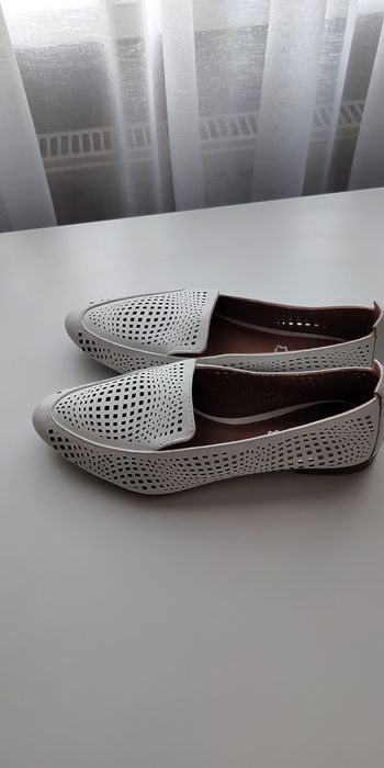 Mokasyny damskie skórzane