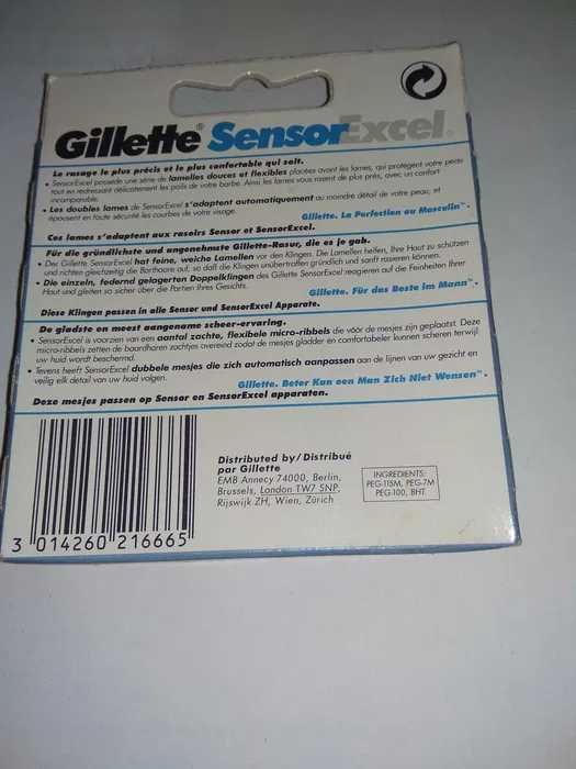GILLETTE SENSOR EXCEL ostrza do pielęgnacji 20szt