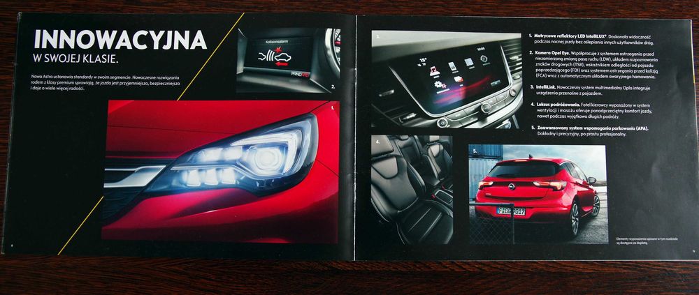 OPEL ASTRA K - katalog, prospekt