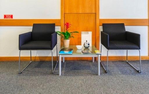 Mesa de centro em vidro