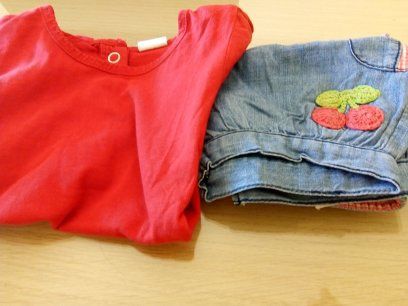 Conjunto de menina 9/12.