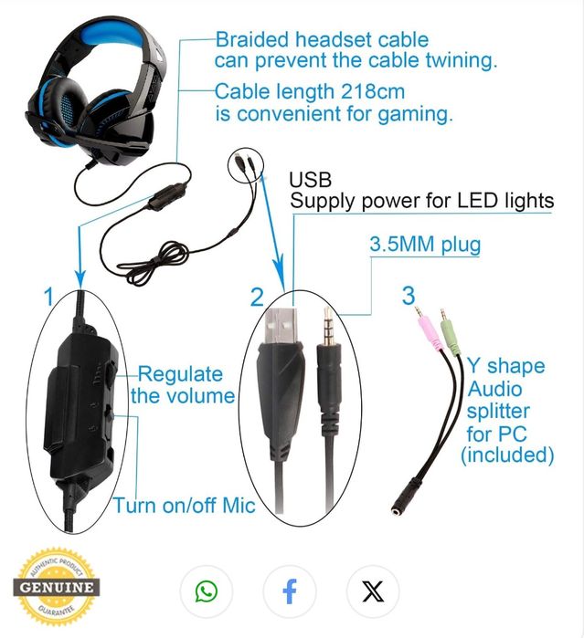 Auricular gaming Beexcellent GM-14