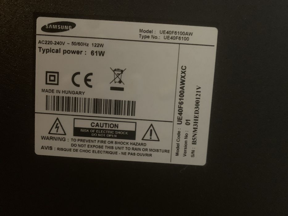 Samsung UE40F6100AW LED de 40 polegadas