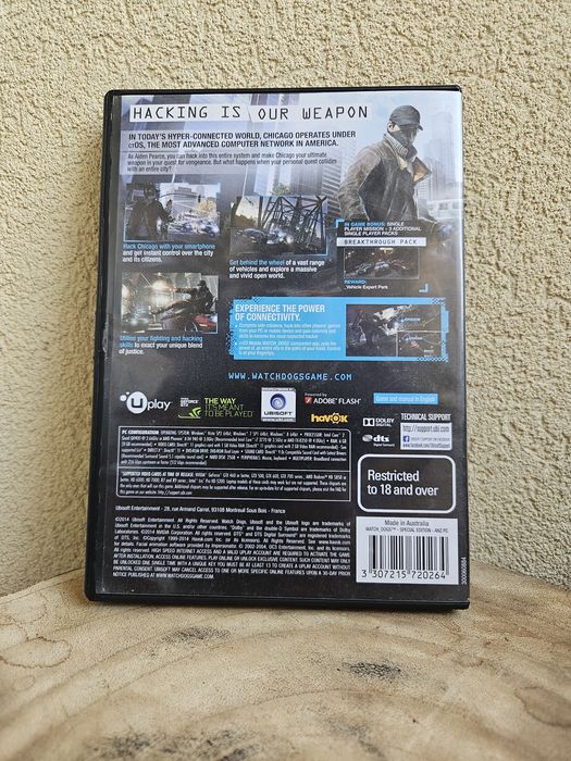 Watch Dogs Special Edition | PC DVD (3 Discos) | Ubisoft