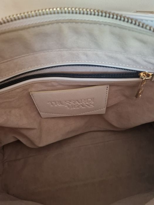 Bolsa feminina bege "Trussardi Jeans "