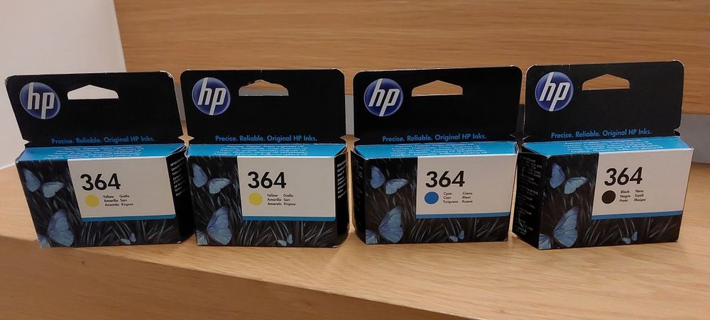 4 TINTEIROS 364 HP (preto e a cores)