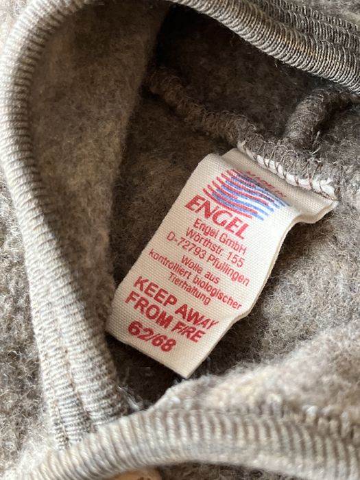 Wełniany kombinezon Engel Walnuss merino 62/68