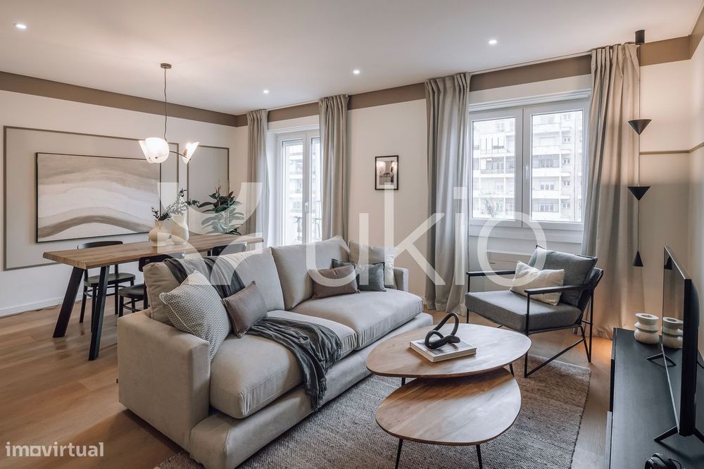 Apartamento T2 com escritório em Campo Grande