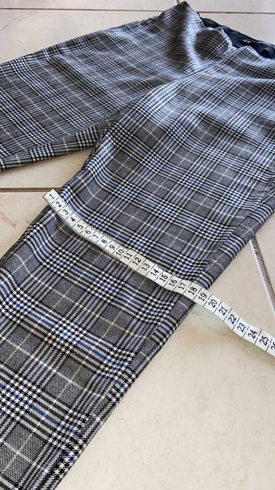 Zara Basic Plaid Trousers