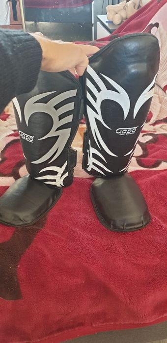 Набір броні, захист, щитки на ноги для муай-тай, кікбокс