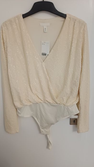 Body de lantejoulas H&M (novo) - M