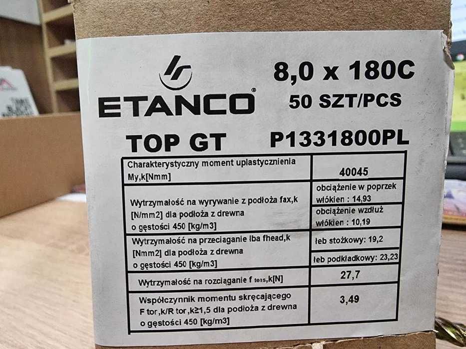 Wkręty ciesielskie ETANCO, duży wybór, Wysyłka