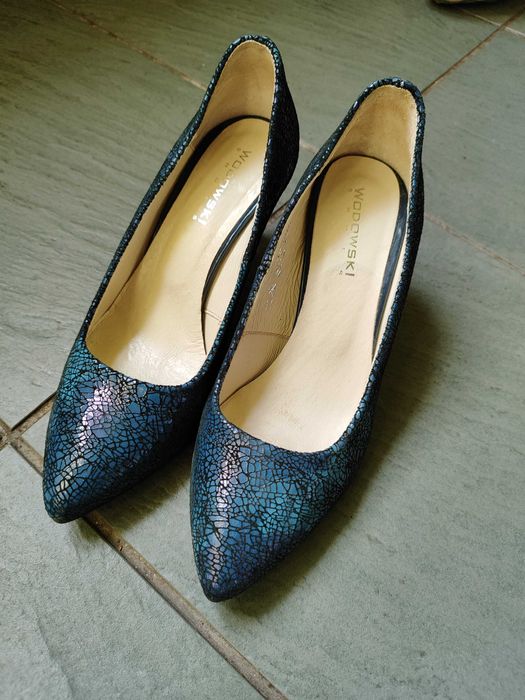 Szpilki buty na obcasie Wodowski skóra 37