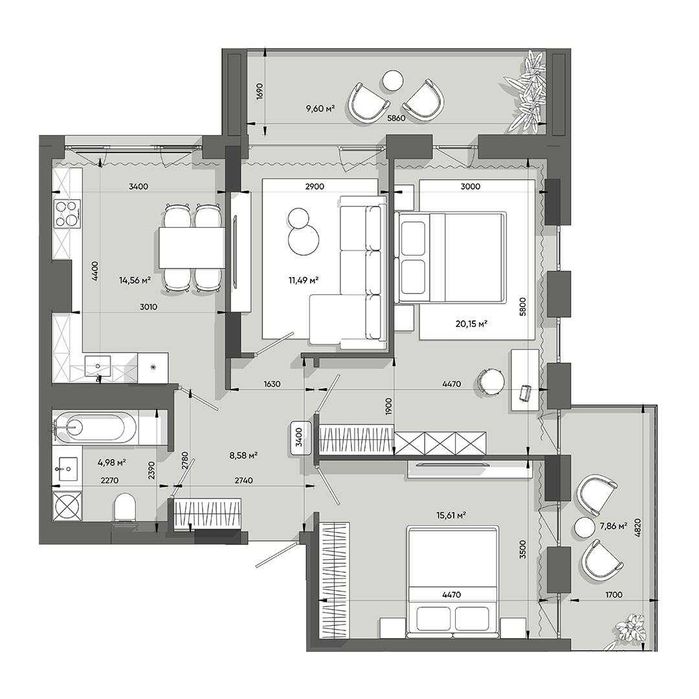 БЕЗ комісії/Розтермінування/Тераса/3кім квартира 83м,ЖК Lennona Resident/Леннона Резидент/Щурата,поруч Вікінг,Шелест