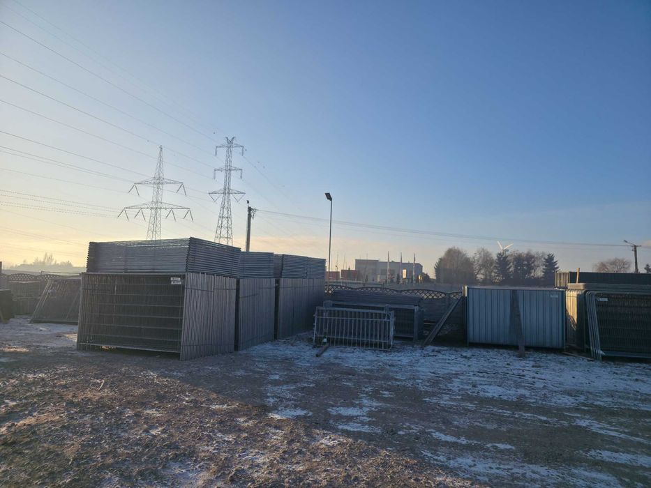 Ogrodzenie Panel prosty Płot 3,5x2 ZESTAW 140mb tymczasowy stopa beton