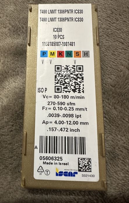 Płytki wieloostrzowe T490 LNMT 1306PNTR IC830 ISCAR