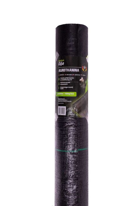 Agrotkanina ściółkująca (przeciw chwastom) czarna 160x1000cm 100 g/m²