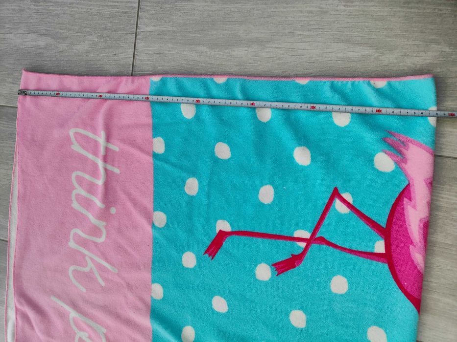 Ręcznik plażowy z flamingiem