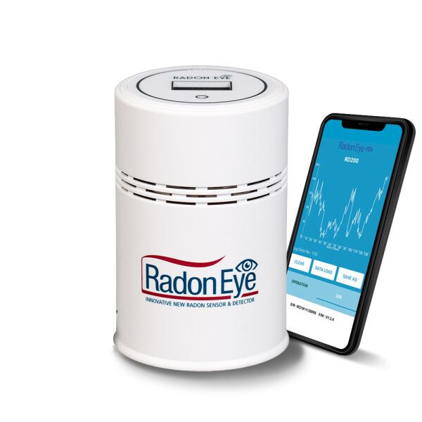 Detetor radão inteligente de alta sensibilidade RadonEye - Novo