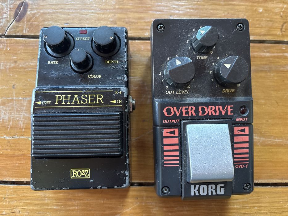 Korg OVD1 e Rozz phaser r4