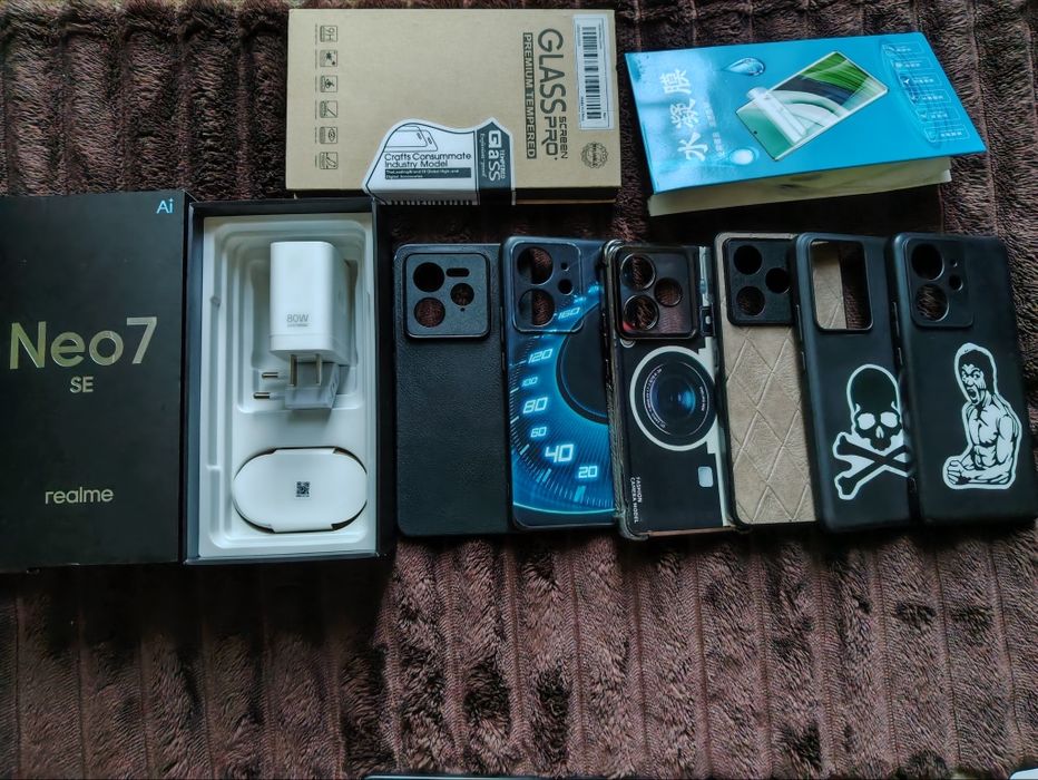 Смартфон Realme Neo 7se, 120гц, 12/256Гб,NFC,проц Dim 8400, 7000ma АКБ, 80вт, 50+16мп, Grey, потягне все